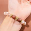 Hoả tốc - Ngọc Đan Tâm - Vòng Tay Mã Não Anh Đào 10mm 2A Phối Đá Thulite 10mm 2A - Mệnh Hoả & Mệnh Thổ