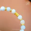 Hoả tốc - Ngọc Đan Tâm | Vòng Tay Mã Não Xanh Lace 8mm 3A Phối Charm Trụ Chú Omani - Mệnh Thủy, Mộc