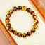 Hoả tốc - Ngọc Đan Tâm - Vòng Tay Mắt Hổ Vàng Nâu 10mm 5A - Mệnh Thổ & Mệnh Kim