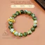 Hoả tốc - Ngọc Đan Tâm - Vòng Tay Mắt Rồng Xanh 10mm 2A Phối Charm Chùy Kim Cang - Mệnh Mộc & Mệnh Hoả