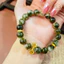 Hoả tốc - Ngọc Đan Tâm - Vòng Tay Mắt Rồng Xanh 10mm 2A Phối Charm Chùy Kim Cang - Mệnh Mộc & Mệnh Hoả