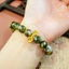 Hoả tốc - Ngọc Đan Tâm - Vòng Tay Mắt Rồng Xanh 10mm 2A Phối Charm Chùy Kim Cang - Mệnh Mộc & Mệnh Hoả