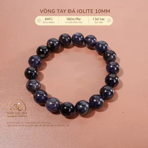 Hoả tốc - Ngọc Đan Tâm - Vòng Tay iolite 10mm 2A - Mệnh Thủy & Mệnh Mộc
