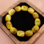 Hoả tốc - Ngọc Đan Tâm - Vòng Tay Mắt Hổ Vàng Lu thống 12x16mm 5A - Mệnh Kim & Mệnh Thổ