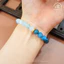 Hoả tốc - Ngọc Đan Tâm | Vòng Tay Lưu Thủy (Aquamarine 7mm 3A & Apatite 8mm 2A) | Mệnh Thủy, Mộc