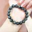 Hoả tốc - Ngọc Đan Tâm - Vòng Tay Mắt Chim Ưng Xám 10mm 5A - Mệnh Kim & Mệnh Thuỷ