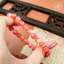 Hoả tốc - Ngọc Đan Tâm -Vòng Tay Đá Đào Hoa Lu Thống 8x9mm 5A - Mệnh Thổ & Mệnh Hỏa