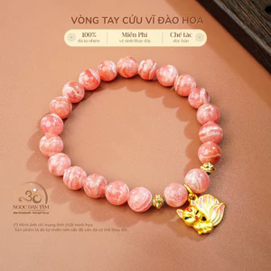 Hoả tốc - Ngọc Đan Tâm - Vòng Tay Cửu Vĩ Đào Hoa 8mm 5A - Mệnh Thổ & Mệnh Hỏa