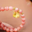 Hoả tốc - Ngọc Đan Tâm - Vòng Tay Cửu Vĩ Đào Hoa 8mm 5A - Mệnh Thổ & Mệnh Hỏa