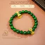Hoả tốc - Ngọc Đan Tâm - Vòng Tay Đá Diopside Phối Charm Chuông Lục Tự Và Chùy Kim Cang 8mm 4A - Mệnh Mộc & Mệnh Hoả