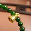 Hoả tốc - Ngọc Đan Tâm - Vòng Tay Đá Diopside Phối Charm Chuông Lục Tự Và Chùy Kim Cang 8mm 4A - Mệnh Mộc & Mệnh Hoả