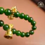 Hoả tốc - Ngọc Đan Tâm - Vòng Tay Đá Diopside Phối Charm Chuông Lục Tự Và Chùy Kim Cang 8mm 4A - Mệnh Mộc & Mệnh Hoả