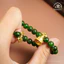 Hoả tốc - Ngọc Đan Tâm - Vòng Tay Đá Diopside Phối Charm Chuông Lục Tự Và Chùy Kim Cang 8mm 4A - Mệnh Mộc & Mệnh Hoả