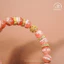 Hoả tốc - Ngọc Đan Tâm - Vòng Tay Đào Hoa Vân Mây 8mm 5A Phối Charm Đính Đá - Mệnh Thổ & Mệnh Hoả
