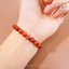 Hoả tốc - Ngọc Đan Tâm - Vòng Tay Carnelian Tứ Xuyên 7mm 5A - Mệnh Hoả & Mệnh Thổ