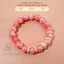 Hoả tốc - Ngọc Đan Tâm - Vòng Tay Tường Vi 9mm 5A Phối Charm Đính Đá Hồng - Mệnh Hoả & Mệnh Thổ