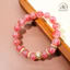 Hoả tốc - Ngọc Đan Tâm - Vòng Tay Tường Vi 9mm 5A Phối Charm Đính Đá Hồng - Mệnh Hoả & Mệnh Thổ