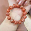 Hoả tốc - Ngọc Đan Tâm - Vòng Tay Đá Mặt Trời 12mm 4A - Mệnh Hoả & Mệnh Thổ
