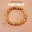 Hoả tốc - Ngọc Đan Tâm - Vòng Tay Tóc Nâu Đồng Trục VVIP 8mm - Mệnh Thổ & Mệnh Kim