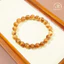 Hoả tốc - Ngọc Đan Tâm - Vòng Tay Tóc Nâu Đồng Trục VVIP 8mm - Mệnh Thổ & Mệnh Kim