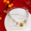 Hoả tốc - Ngọc Đan Tâm - Vòng Tay Đá Fluorite Xanh 8mm Phối Charm Ngọc Bích Hồ Lô - Mệnh Mộc & Mệnh Hoả
