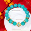 Hoả tốc - Ngọc Đan Tâm - Vòng Tay Đá Amazonite 10mm 4A Phối Charm Tròn Màu Đá Xanh - Mệnh Thuỷ & Mệnh Mộc