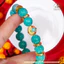Hoả tốc - Ngọc Đan Tâm - Vòng Tay Đá Amazonite 10mm 4A Phối Charm Tròn Màu Đá Xanh - Mệnh Thuỷ & Mệnh Mộc