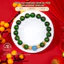 Hoả tốc - Ngọc Đan Tâm - Vòng Tay Diopside 10mm 5A Phối Aquamarine 10mm 8A - Mệnh Mộc & Mệnh Hoả