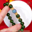 Hoả tốc - Ngọc Đan Tâm - Vòng Tay Diopside 10mm 5A Phối Aquamarine 10mm 8A - Mệnh Mộc & Mệnh Hoả