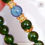 Hoả tốc - Ngọc Đan Tâm - Vòng Tay Diopside 10mm 5A Phối Aquamarine 10mm 8A - Mệnh Mộc & Mệnh Hoả