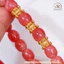 Hoả tốc - Ngọc Đan Tâm - Vòng Tay Đào Hoa Lu Thống 8-9mm 5A Phối Charm Trống Đính Đá - Mệnh Hoả & Mệnh Thổ