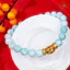 Hoả tốc - Ngọc Đan Tâm - Vòng Tay Larima 9mm 5A Phối Charm Tam Thánh Pháp Luân - Mệnh Thuỷ & Mệnh Mộc