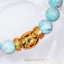 Hoả tốc - Ngọc Đan Tâm - Vòng Tay Larima 9mm 5A Phối Charm Tam Thánh Pháp Luân - Mệnh Thuỷ & Mệnh Mộc