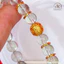 Hoả tốc - Ngọc Đan Tâm - Vòng Tay Fluorite 8mm 2A Phối Charm Chữ Vạn Mạ Vàng - Mệnh Mộc & Mệnh Hoả