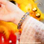 Hoả tốc - Ngọc Đan Tâm - Vòng Tay Xà Cừ Vip 10-11mm 5A Phối Charm Chú Om - Mệnh Kim & Mệnh Thuỷ