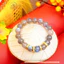 Hoả tốc - Ngọc Đan Tâm - Vòng Tay Xà Cừ Vip 10-11mm 5A Phối Charm Chú Om - Mệnh Kim & Mệnh Thuỷ