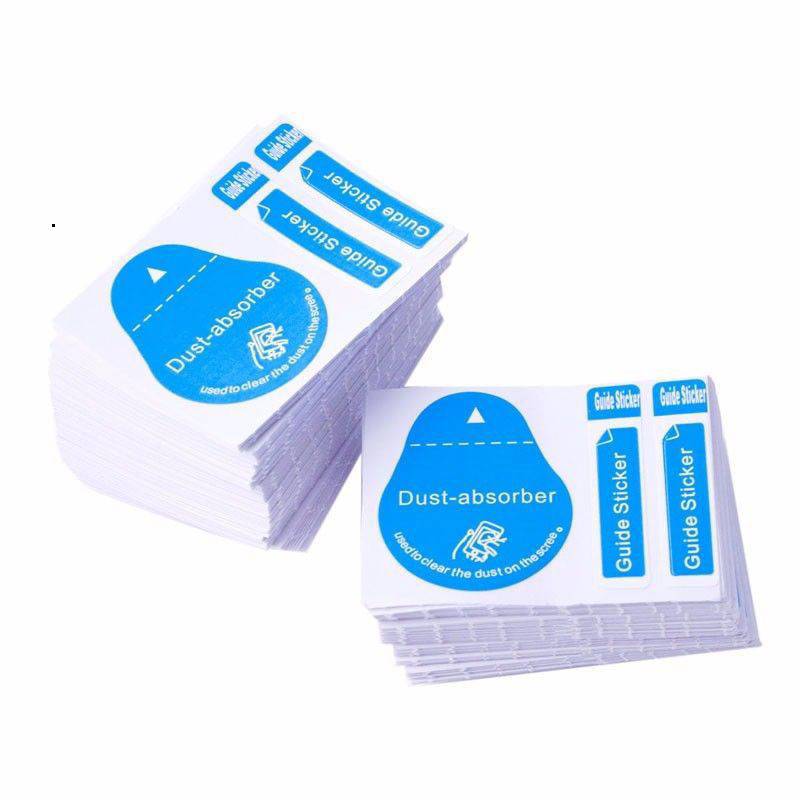 Bộ giấy lau kèm miếng dính bụi vệ sinh bề mặt hỗ trợ dán kính cường lực và các ngành khác