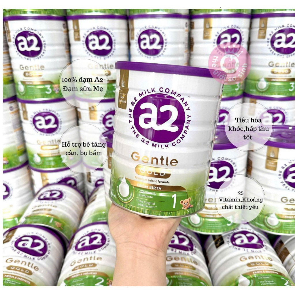 [✨RẺ VÔ ĐỐI] Sữa A2 Gentle Gold Premium Đạm A2 Số 1 , 2 , 3 Lon 800Gr Giúp Bé Phát Triển Toàn Diện