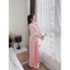 Set Thời Trang Nữ Áo Voan - Hoa Cổ Tròn Tay, Lỡ Hoe Kết Hợp Quần Tuyết, Ống Rộng Tôn Dáng