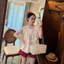 Set Đồ Nữ Áo Cánh Tiên Tim Đỏ - Mix Quần Sọc, Thời Trang Hè, Siêu Xinh, Mặc Đi Chơi/Dạo Phố