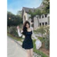 Set Váy Hai Dây Samy Hoa Nhí Cổ V Kèm Áo Cardigan Trắng, Phong Cách Xinh Xắn Shop Uyên Fashion