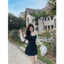 Set Váy Hai Dây Samy Hoa Nhí Cổ V Kèm Áo Cardigan Trắng, Phong Cách Xinh Xắn Shop Uyên Fashion