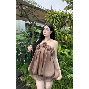 Set Áo Phối Chân Váy Bí Xòe To Có Lót Quần, Đính Hoa Bông – Váy Tiểu Thư Hot Trend Shop Uyên Fashion