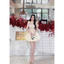 Đầm Thiết Kế Hai Dây Lưới Bông, Cột Nơ, Tùng Cotton Dáng Bí Phồng, Dễ Thương Shop Uyên Fashion