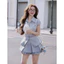 Set Đồ Công Sở Nữ Áo Sơ Mi Thêu Nơ + Chân Váy Xếp Ly 2 Tầng | Trẻ Trung, Thời Thượng Shop Uyên Fashion