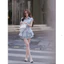 Set Đồ Công Sở Nữ Áo Sơ Mi Thêu Nơ + Chân Váy Xếp Ly 2 Tầng | Trẻ Trung, Thời Thượng Shop Uyên Fashion
