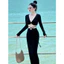 Set váy đi biển thời trang nữ chất len ren 2 lớp cổ V có mút tay dài váy lưng thun phối dây dáng ôm body dài maxi