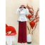 Set bộ nữ chất áo gấm tay ngắn phồng cổ tàu đính nút tàu mix quần tuyết nhung dài ống rộng mẫu mã mới Shop TiNa Fa