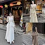 Set áo Plum quai dây chuỗi ngọc, phối chân váy maxi dài nhẹ nhàng nữ tính Shop Uyên Fashion