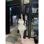 Set Áo Corset Trễ Vai Đan Dây Và Chân Váy Ren Tầng, Phong Cách Sang Trọng Shop Uyên Fashion